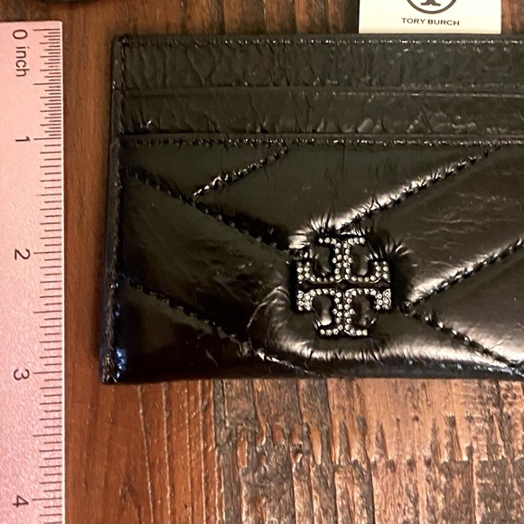 Tory Burch Kira Chevron pave card case - Picture 4 of 8